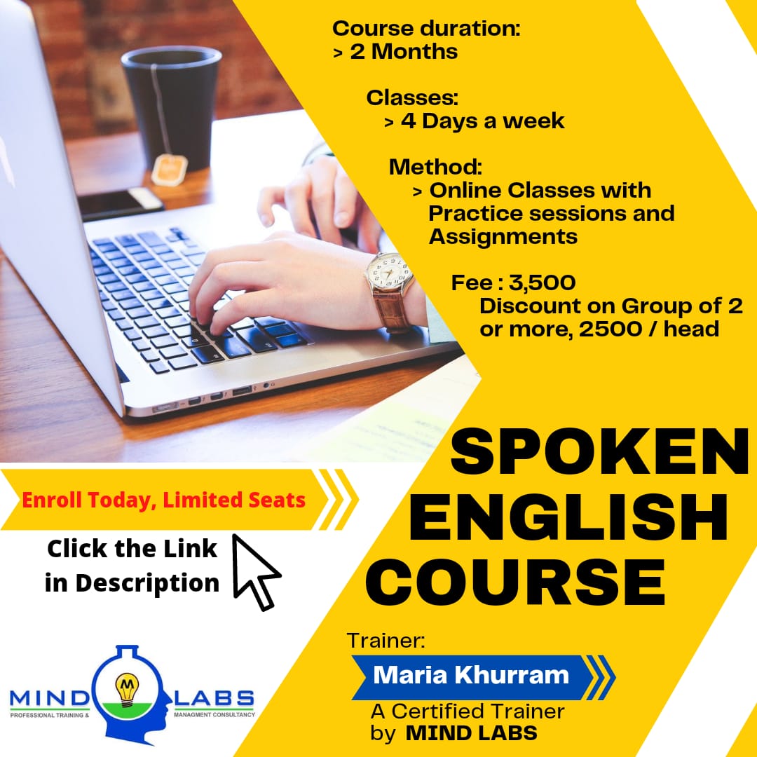 Spoken English Course by Maria Khurram IELTS, TOEFL, English Language Course